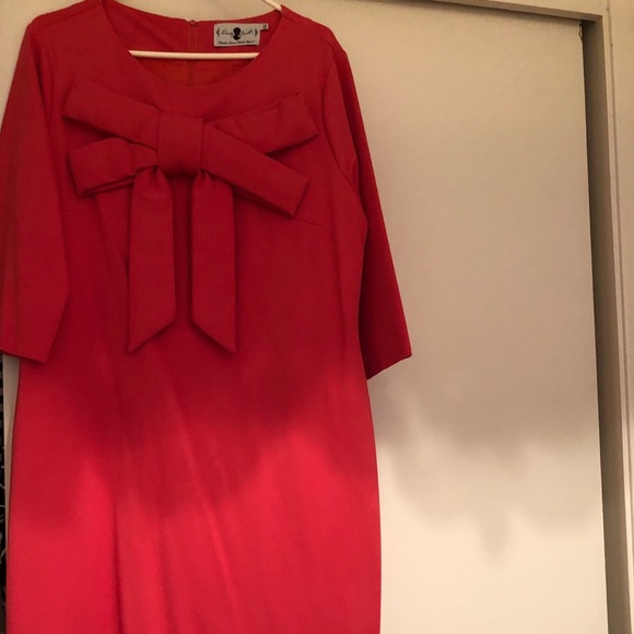 Dresses & Skirts - Dainty Jewell’s Bow Dress In Coral